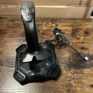 Logitech Attack 3 Joystick PC OS Black 11 Button USB Flight Sim Controller ATK3